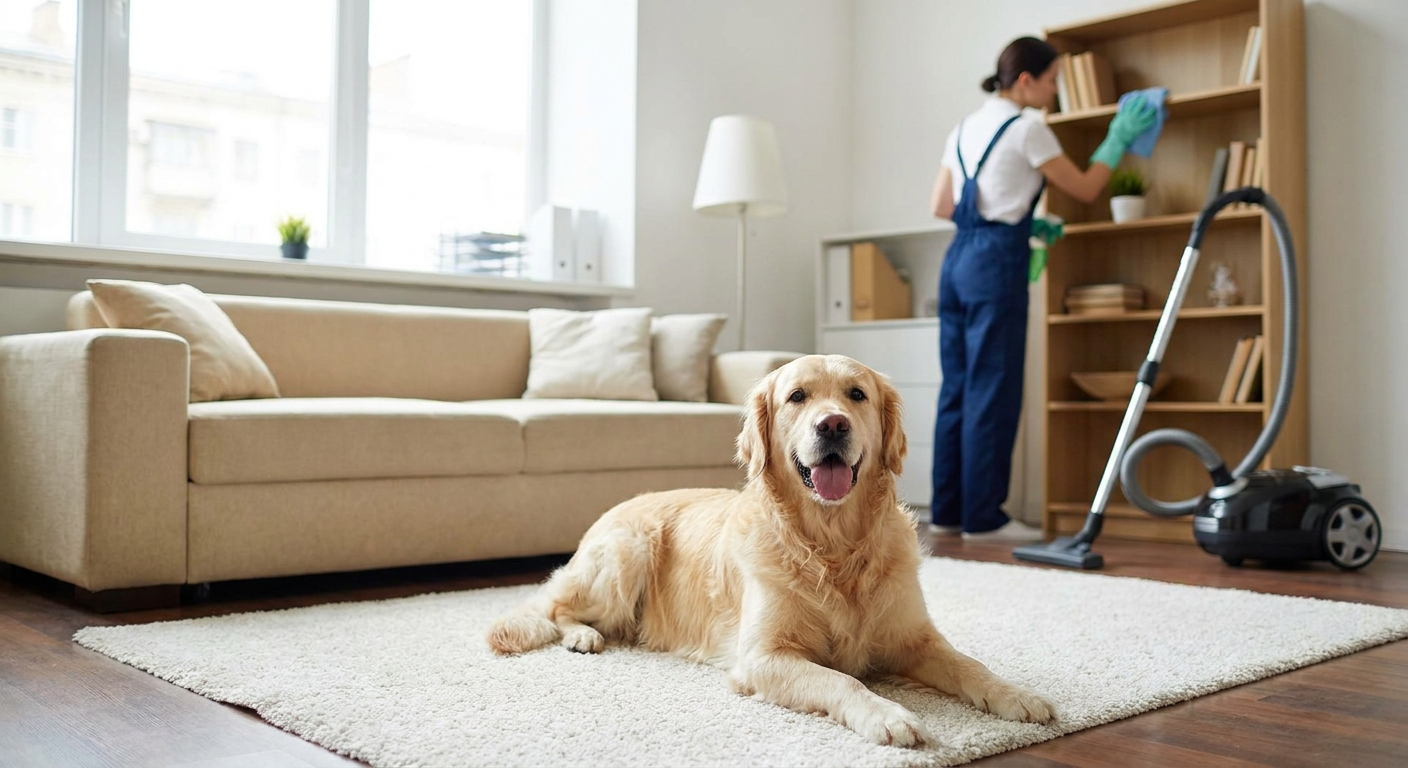 Recurring house cleaning for pet owners