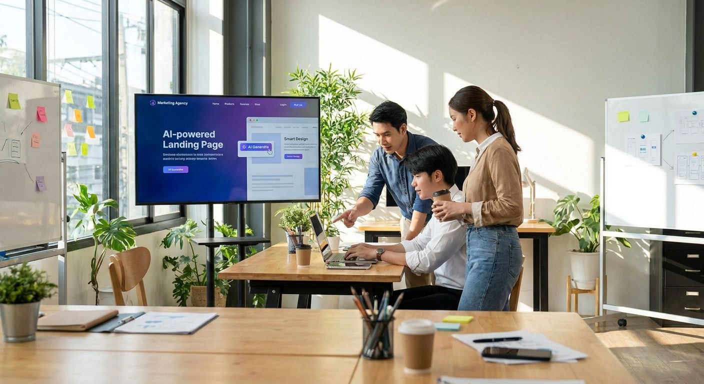 AI landing page builder for marketing agencies