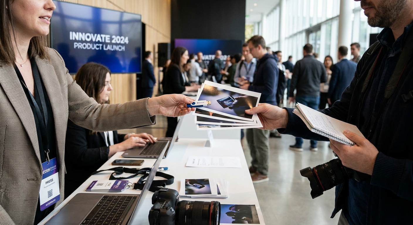 How to deliver photos to press at product launch events