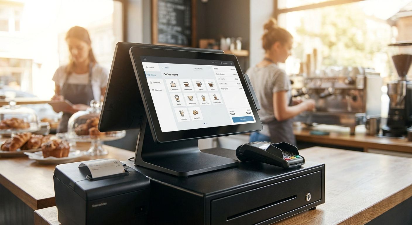Complete POS terminal for cafes and coffee shops