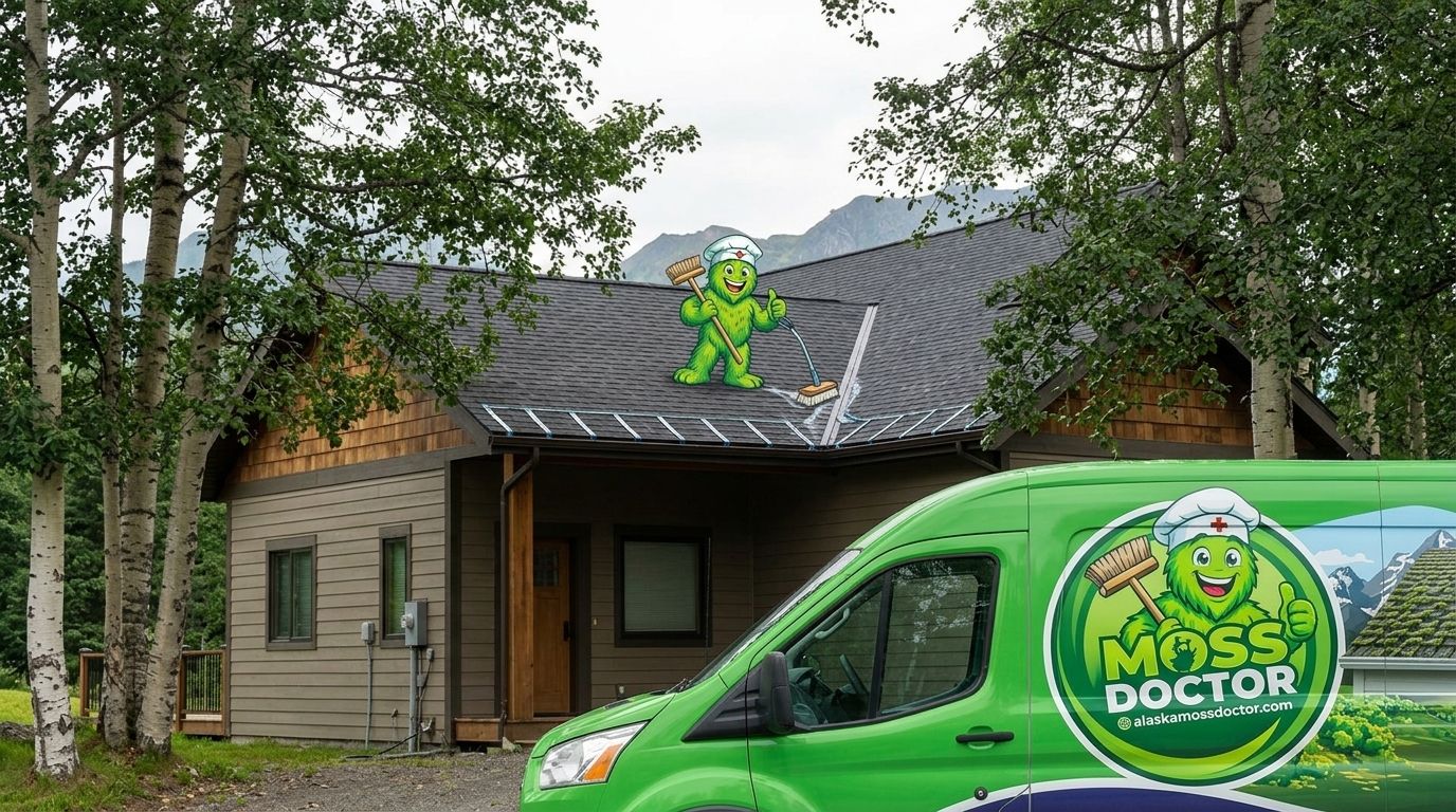 Roof cleaning for Alaska homes with heat tape systems