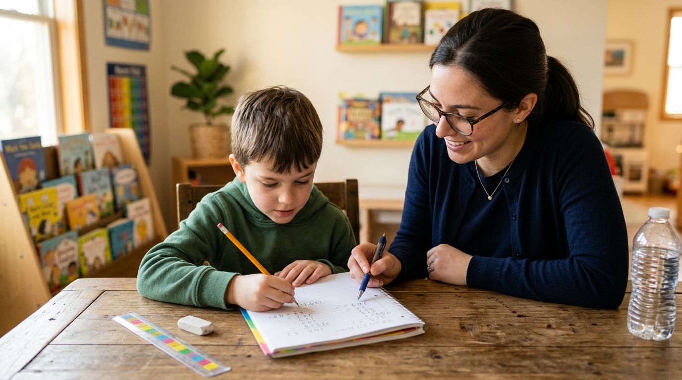 Math tutoring for kids struggling with long division