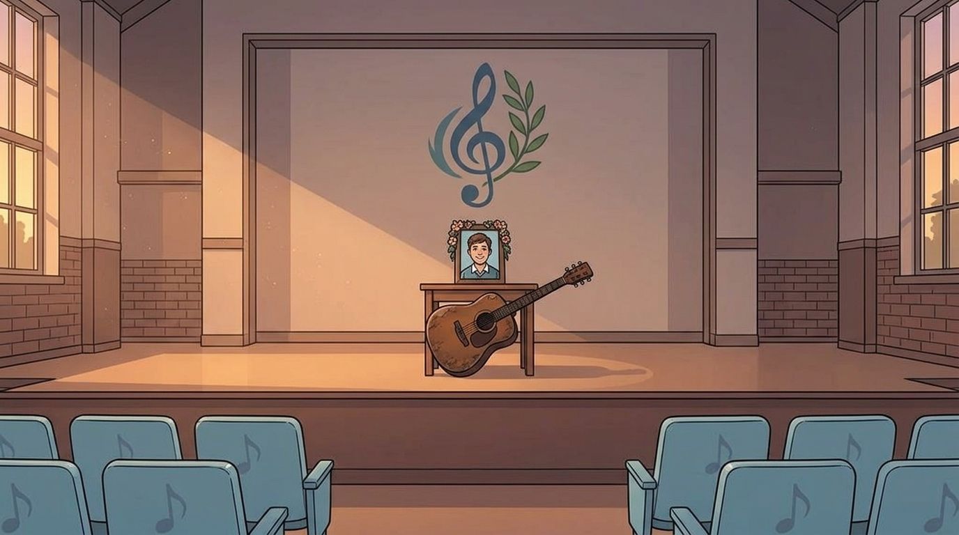 Custom memorial song for a school remembering a student