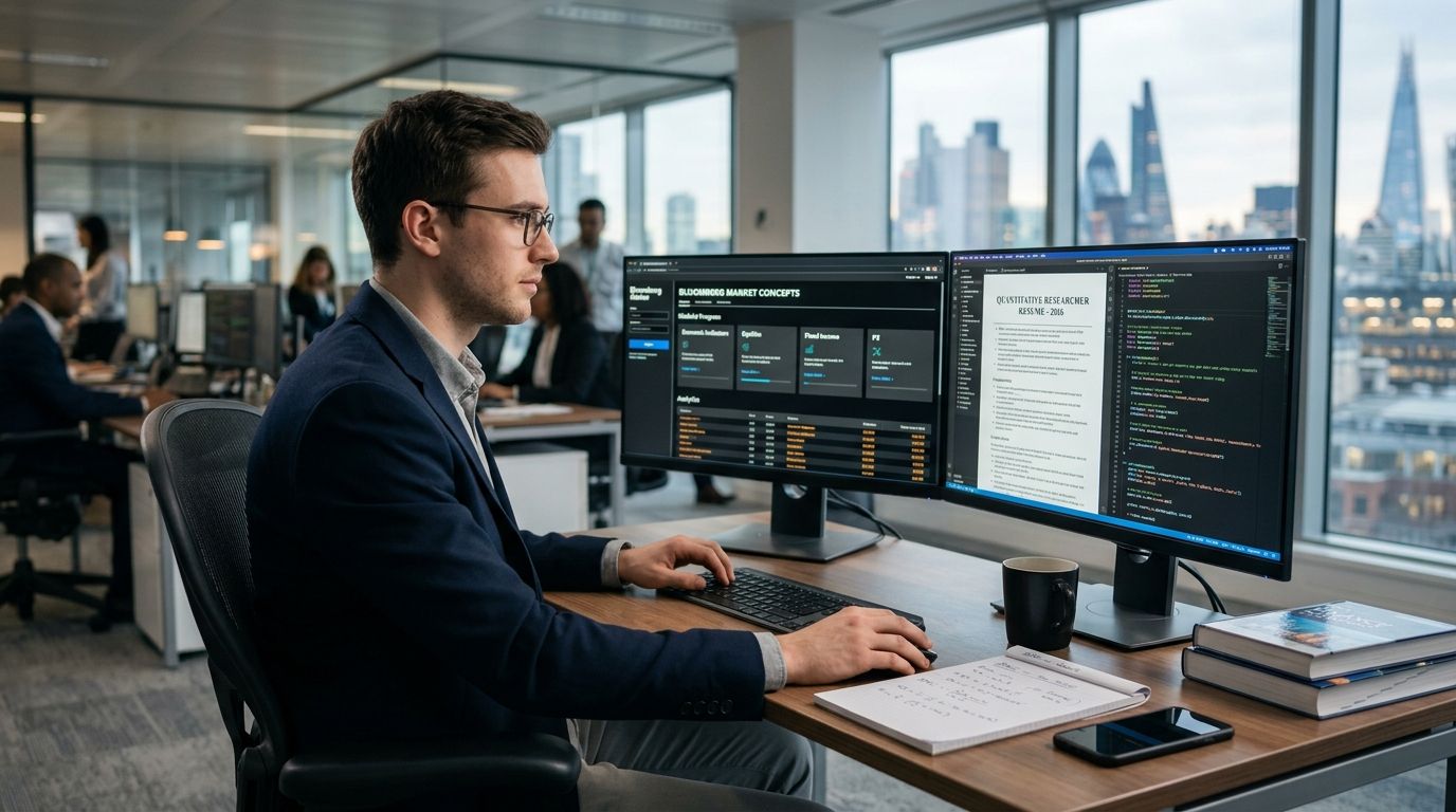 Bloomberg Market Concepts to quant researcher resume: 2026 workflow