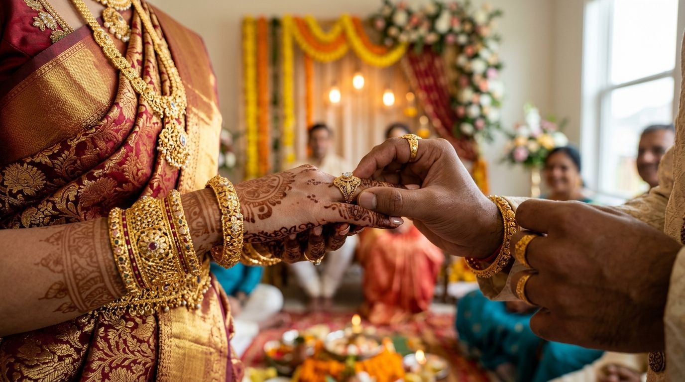 Gold jewellery for engagement ceremonies: complete 2026 guide
