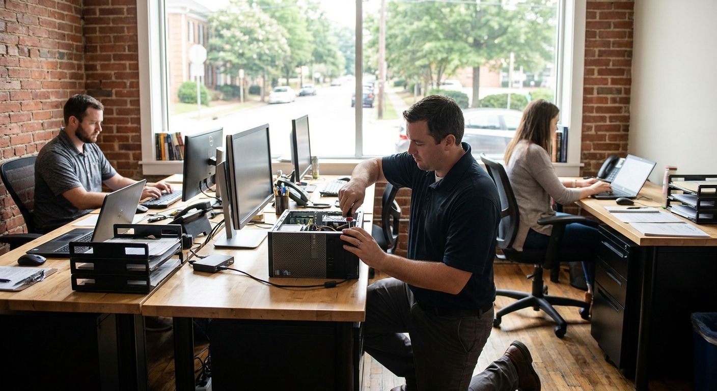 Best on-site computer repair services for small offices in NC