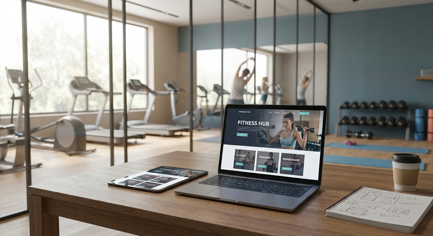 Website design for gyms and fitness studios