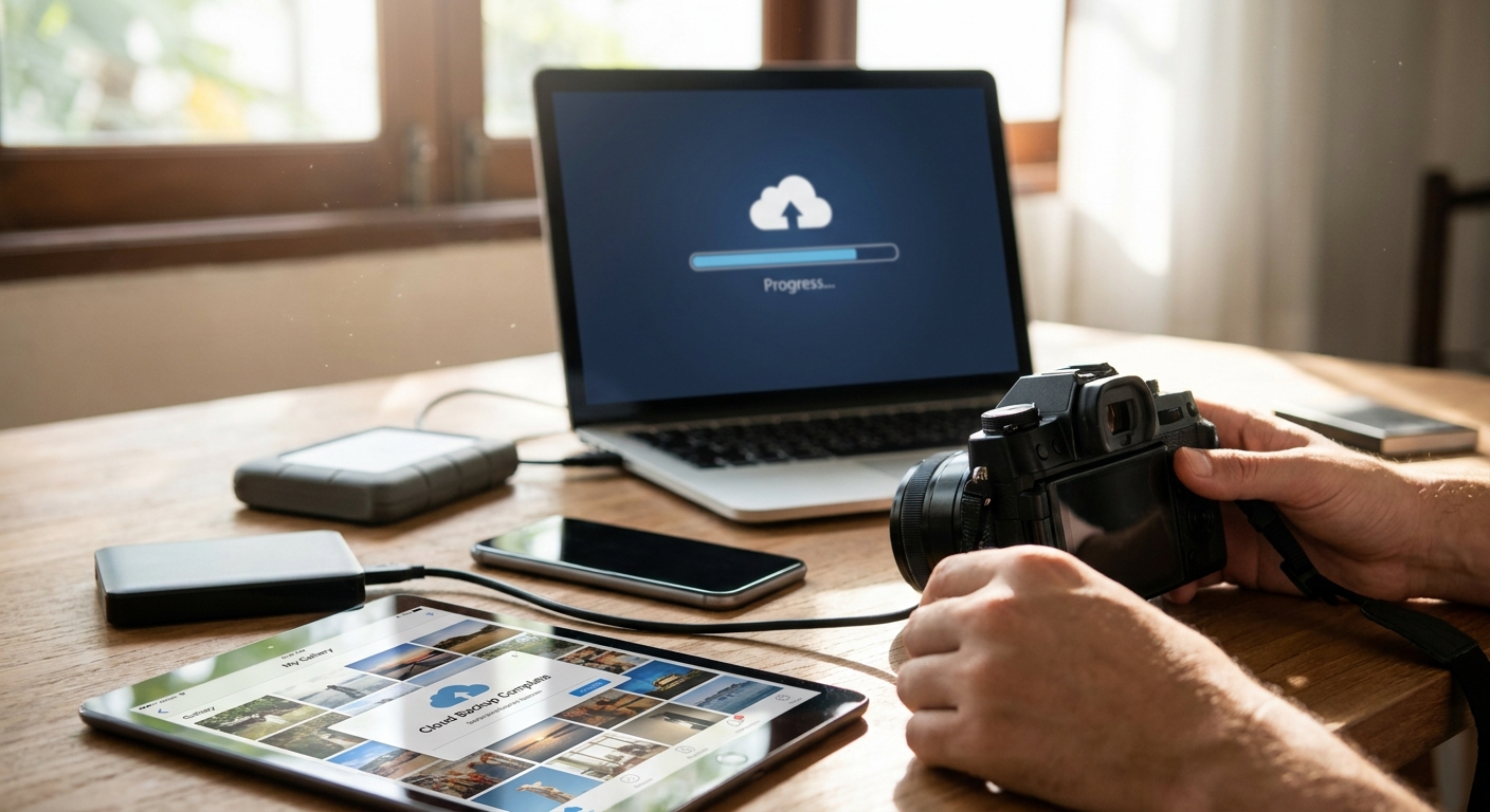 How to back up event photos to the cloud automatically