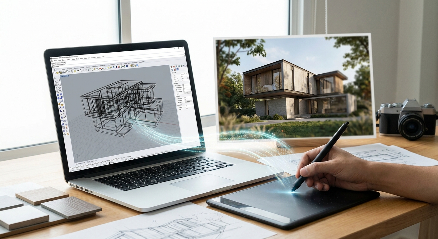 How to turn Rhino models into photorealistic renders