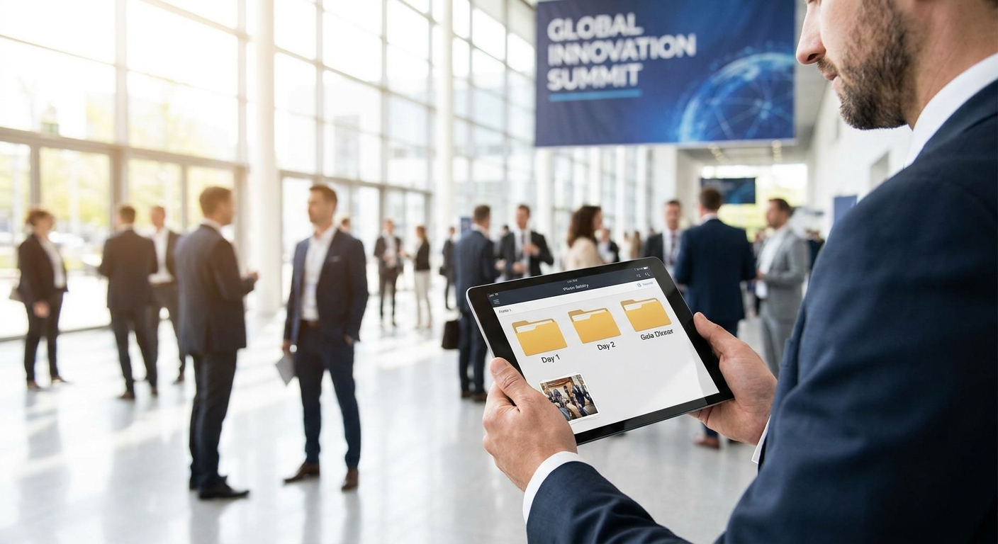 Enterprise photo galleries for multi-day corporate events