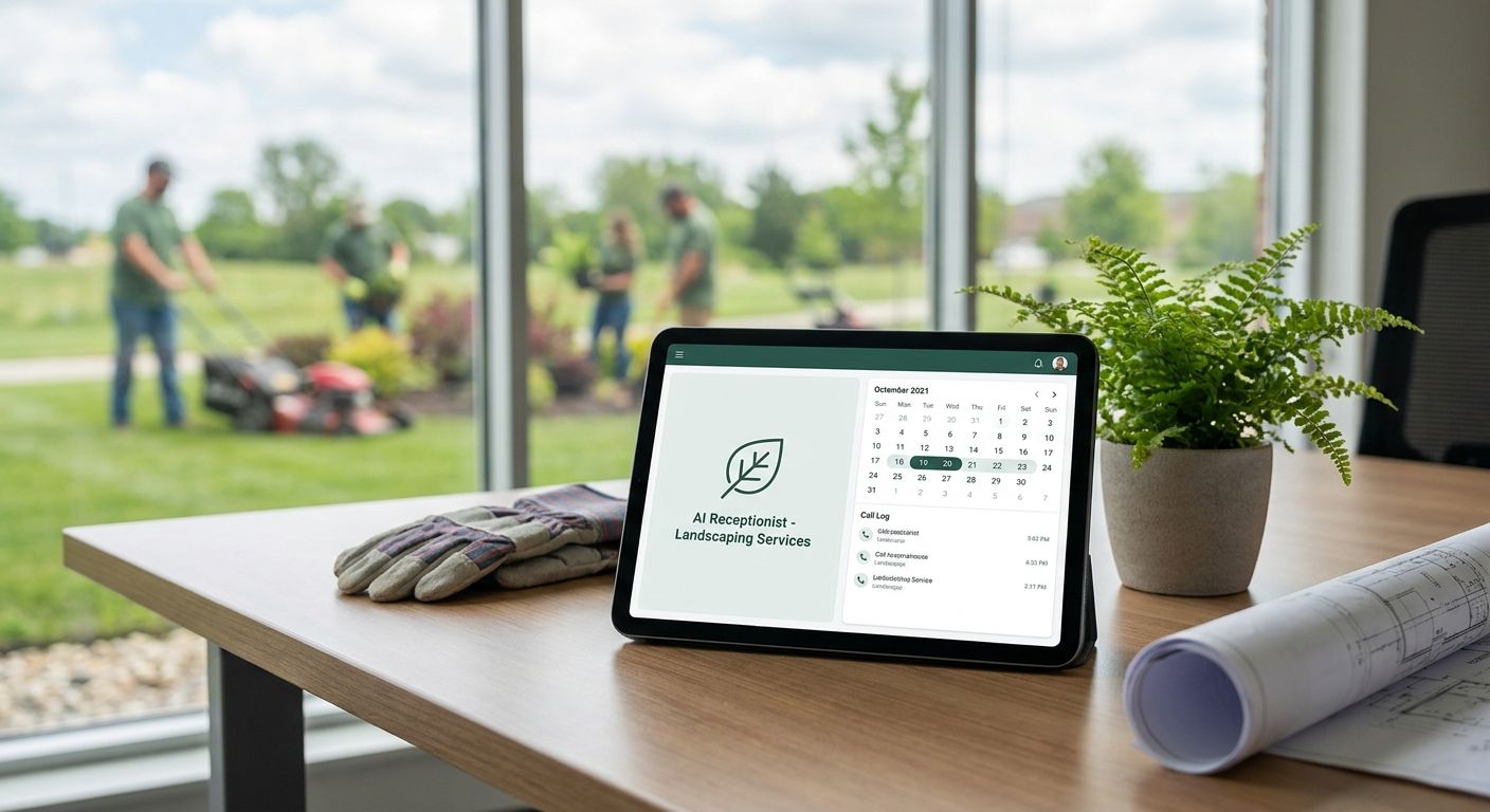 AI receptionist for landscaping and lawn care companies
