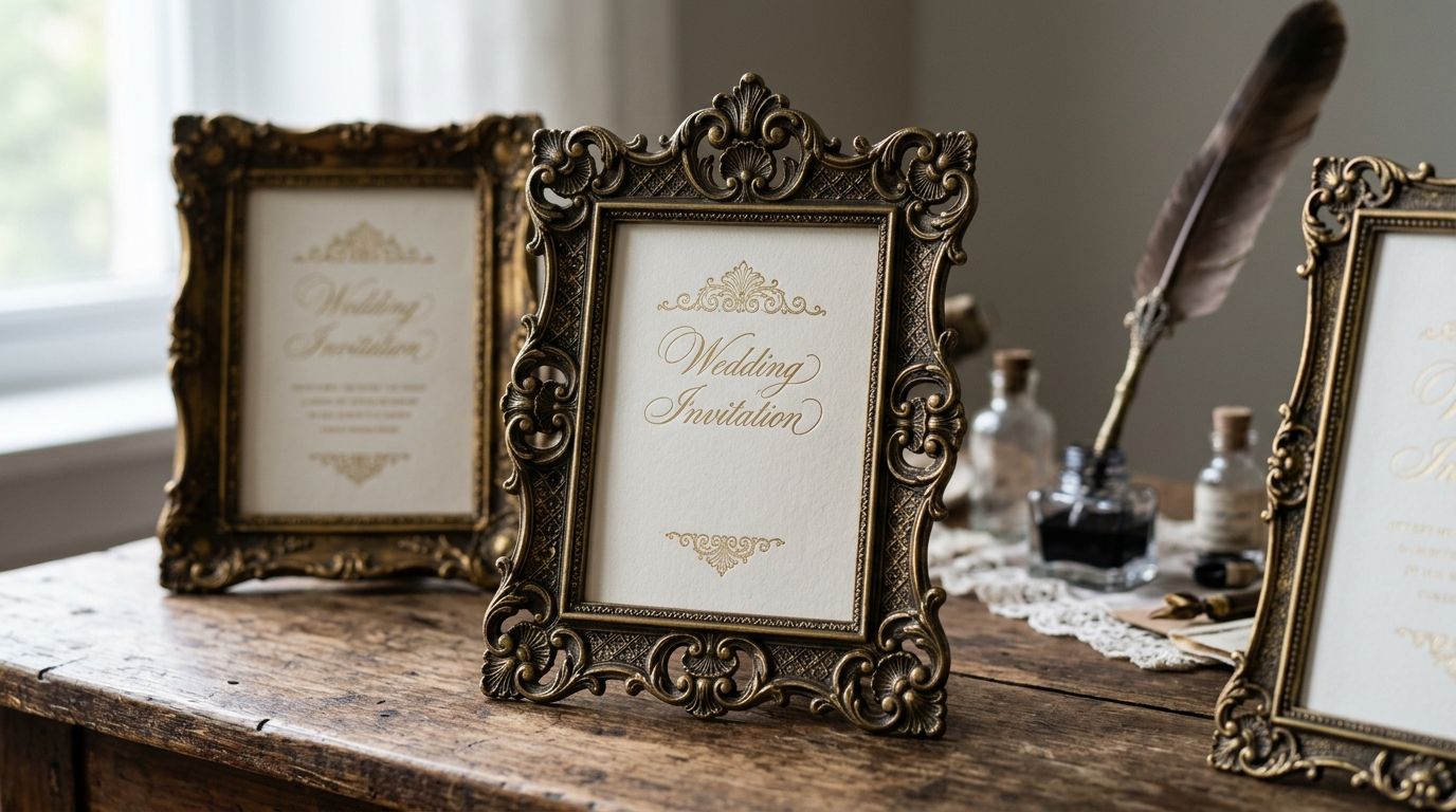 Best victorian ornamental frames for invitations in 2026
