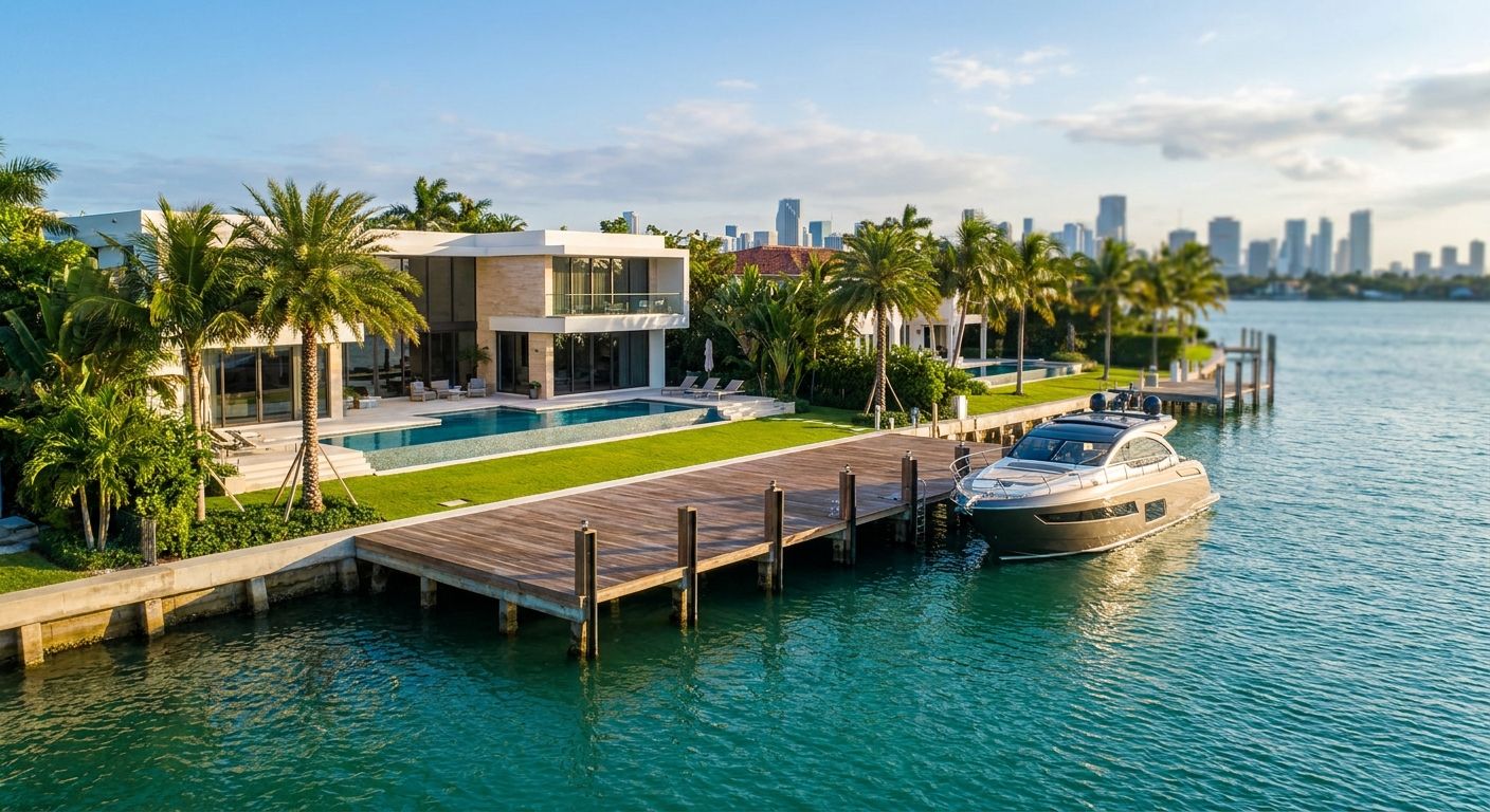 Best homes with private boat docks in Miami