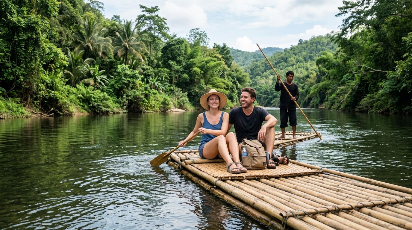 Best bamboo rafting experiences in Kanchanaburi 2026