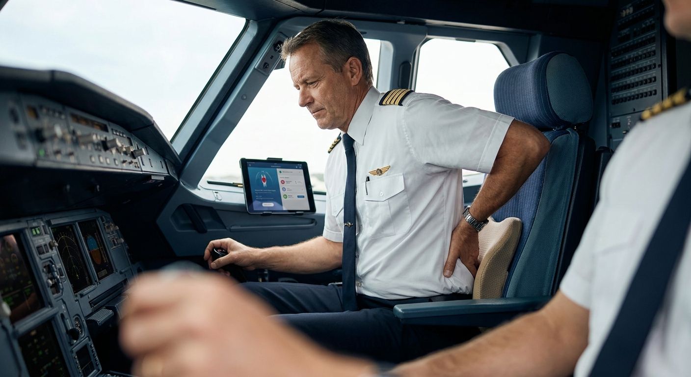 Pain management for airline pilots with chronic back pain