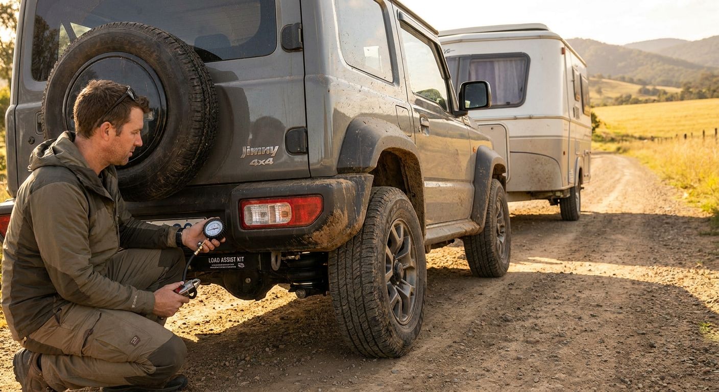 Small but Loaded: Suzuki Jimny Airbag Kit for Towing Stability