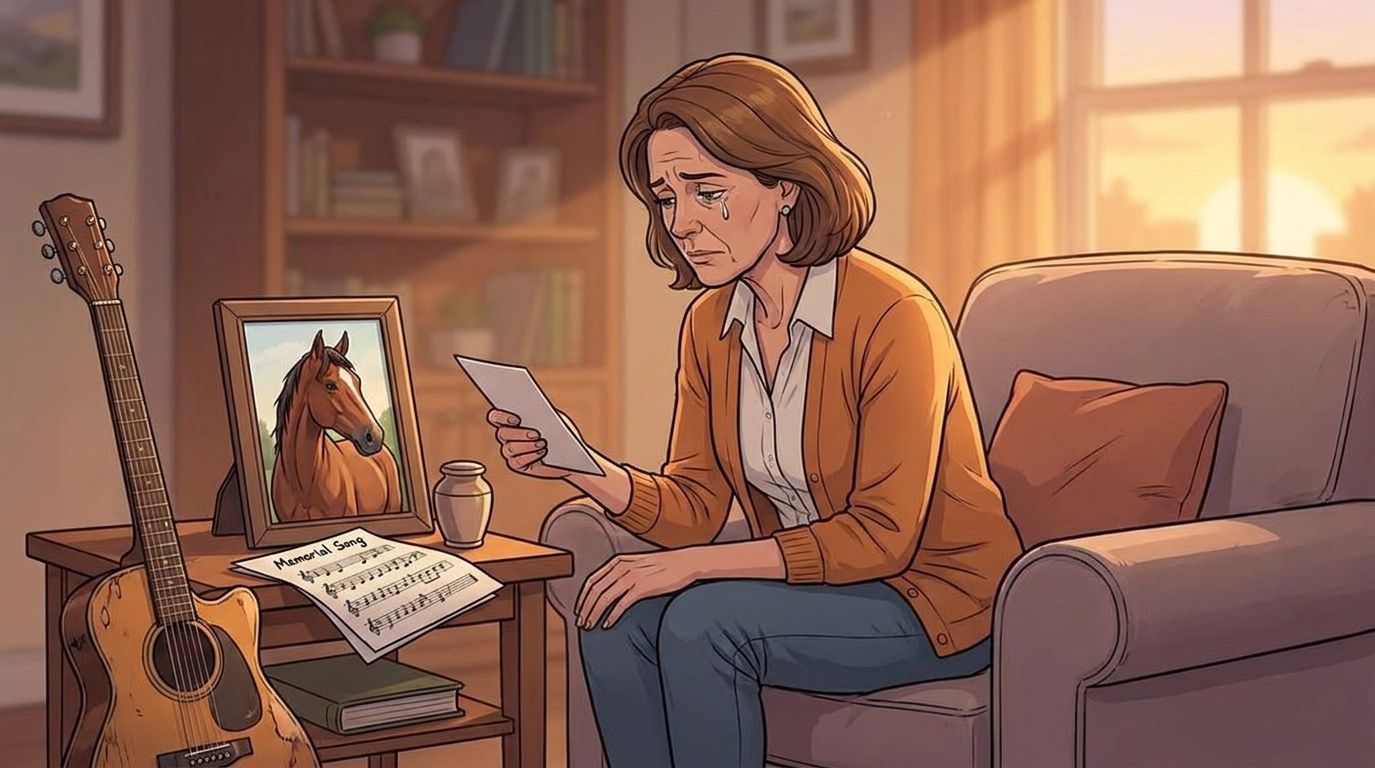 Custom memorial song for a horse who passed away