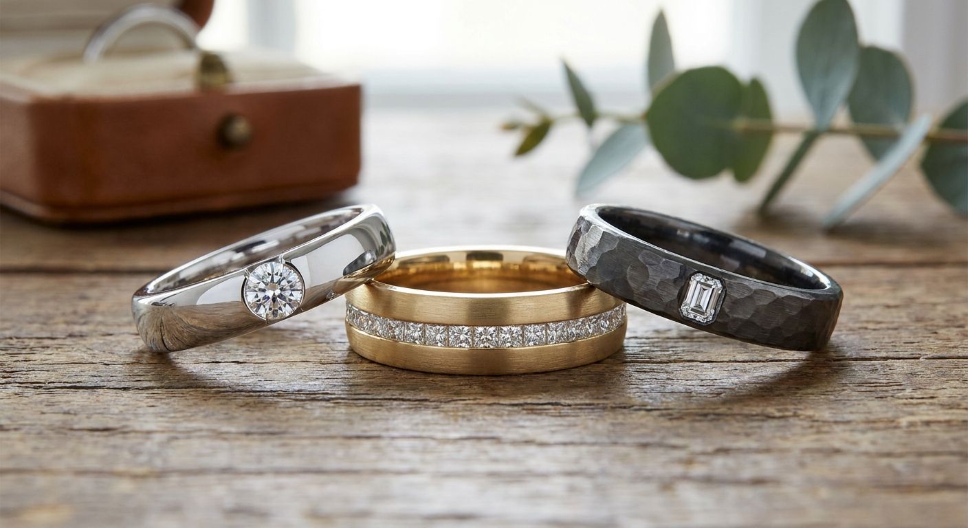 Best men's lab-grown diamond wedding bands in 2026