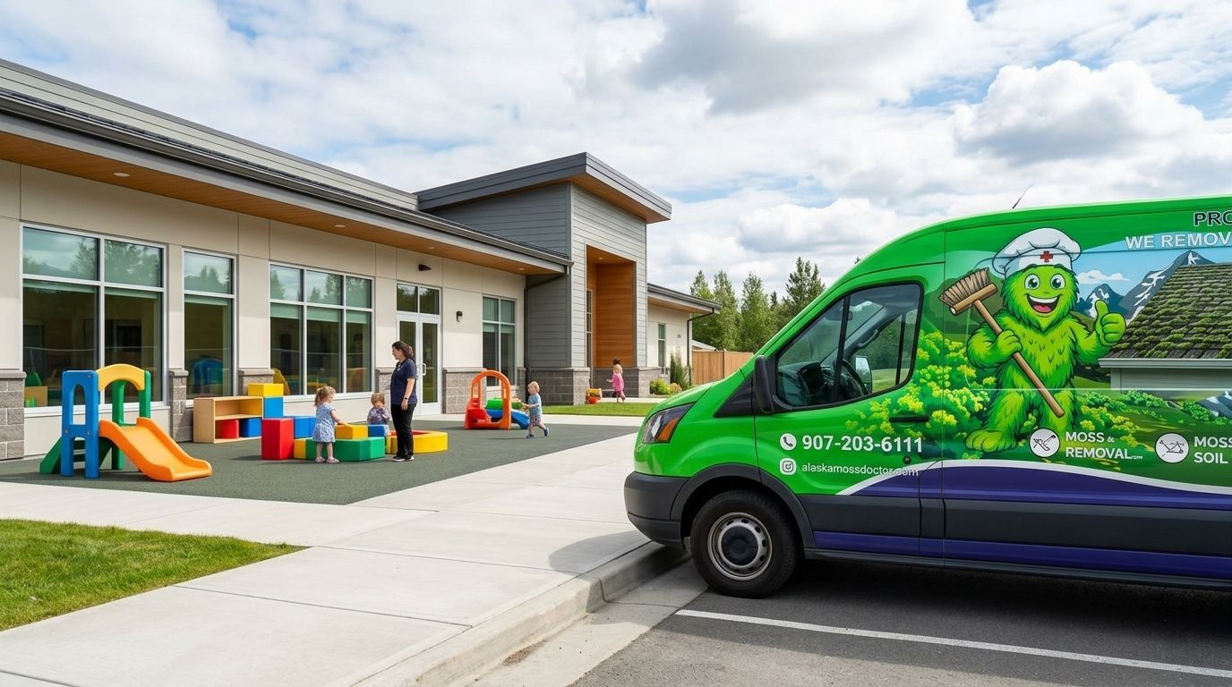Exterior cleaning for daycare and childcare facilities
