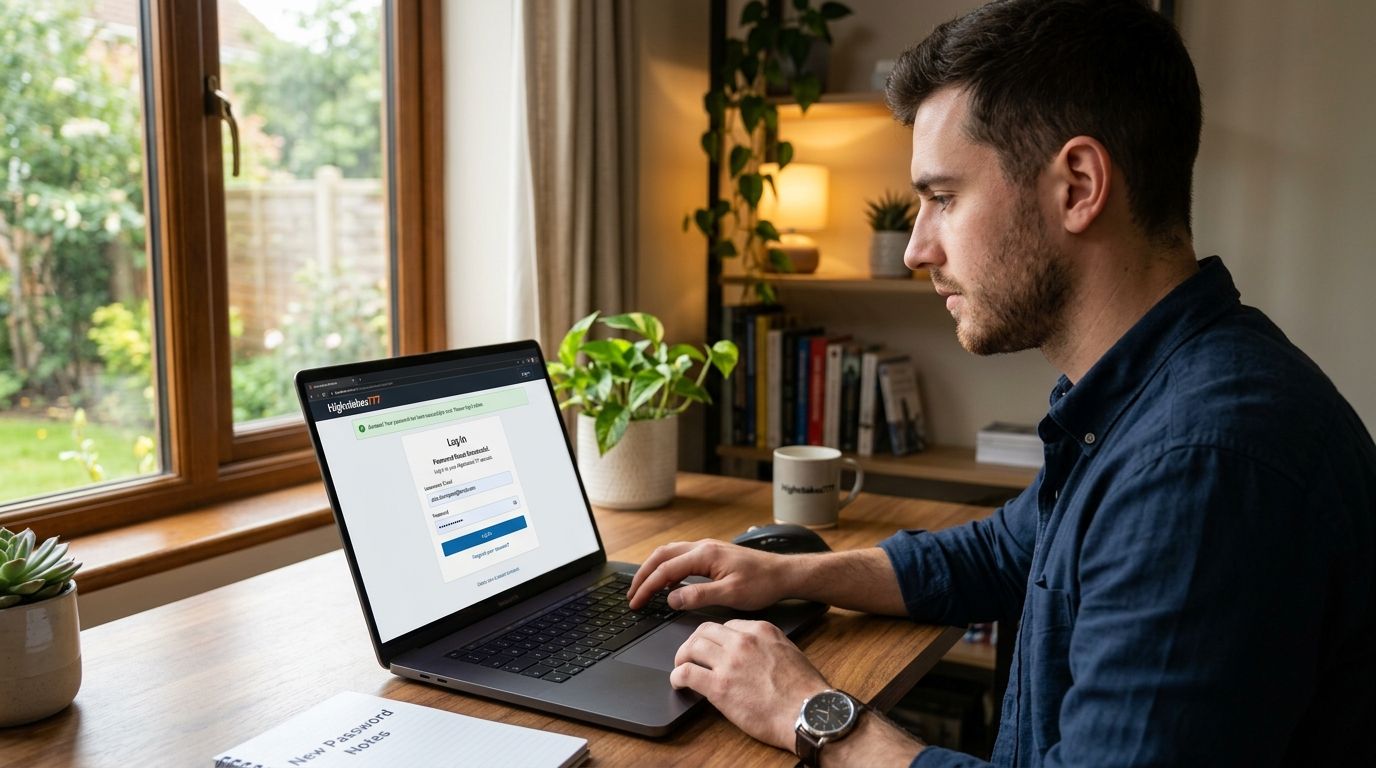 How to log into Highstakes777 after a password reset