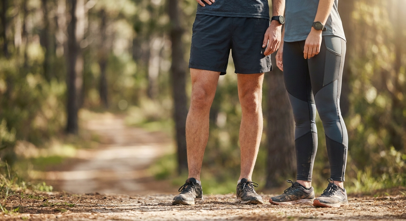 Shorts and leggings for running