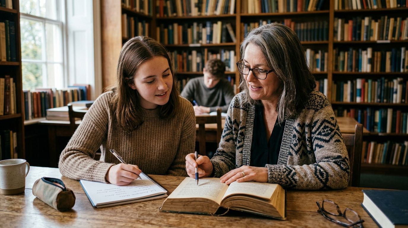 Personalized tutor for literature analysis