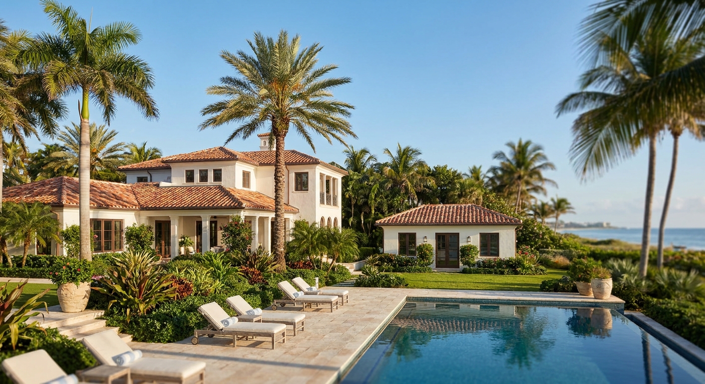 Best luxury homes with guest houses in Palm Beach
