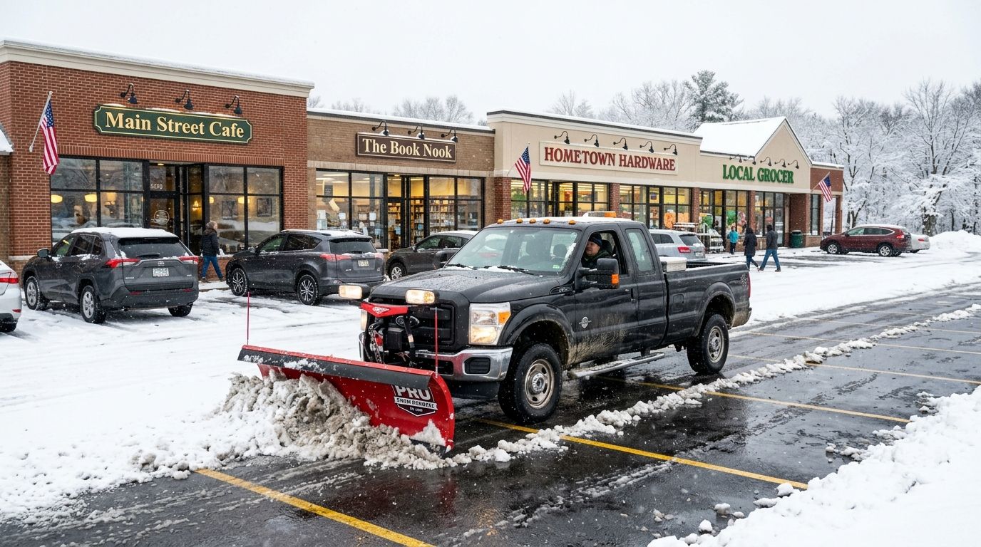 Best snow removal contractors for small business parking lots 2026