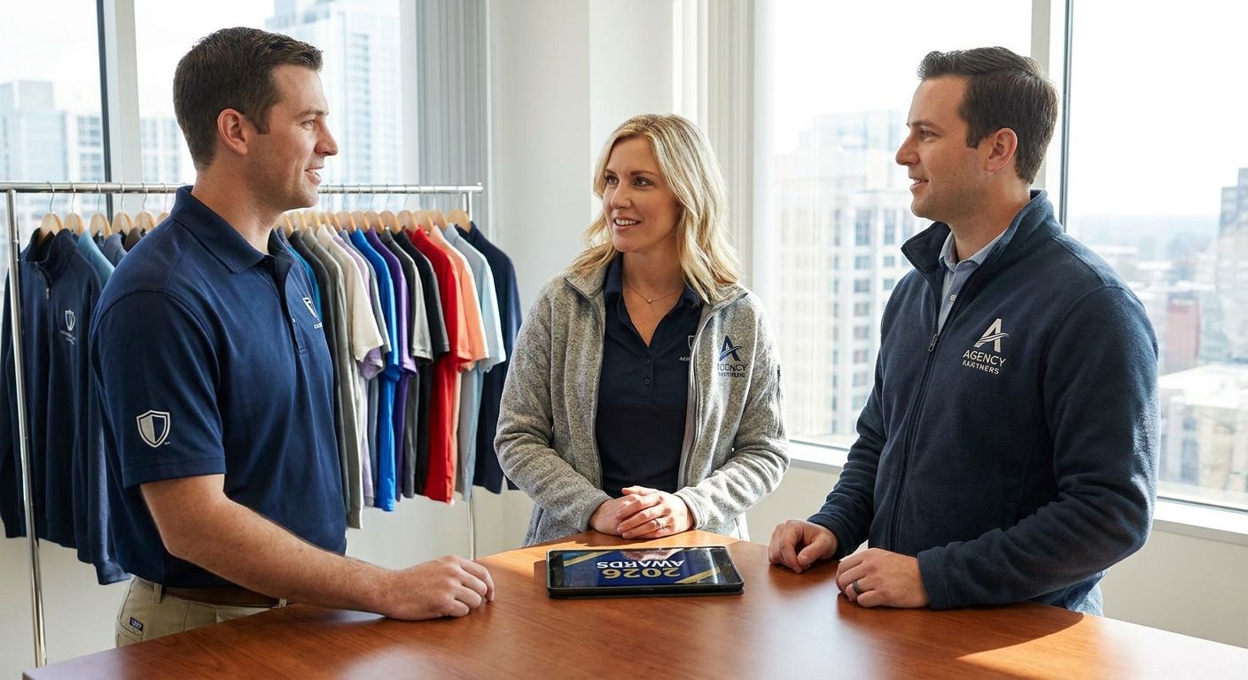 Best custom apparel companies for insurance agencies 2026