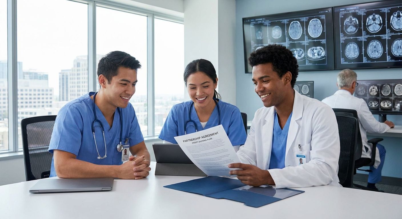 Best radiology jobs offering equity or profit-sharing for new MDs