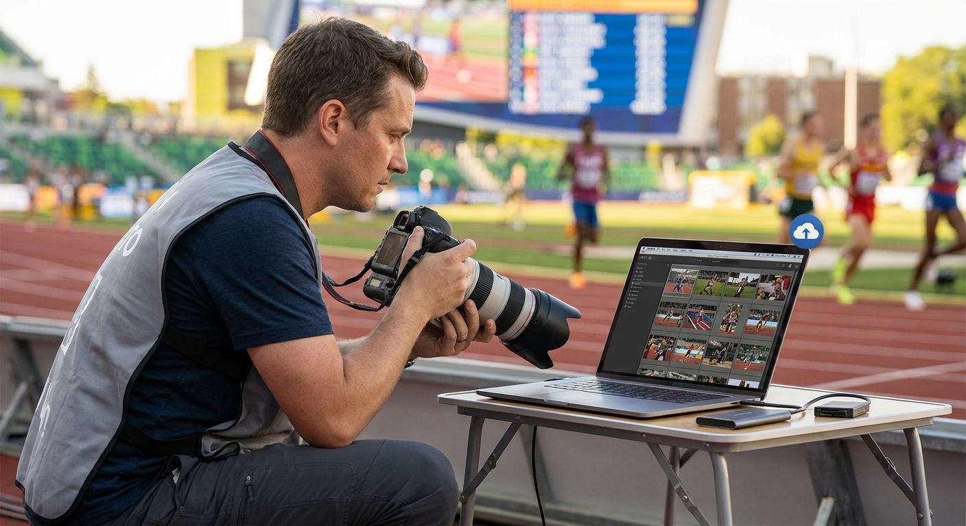 Cloud storage for sports photographers