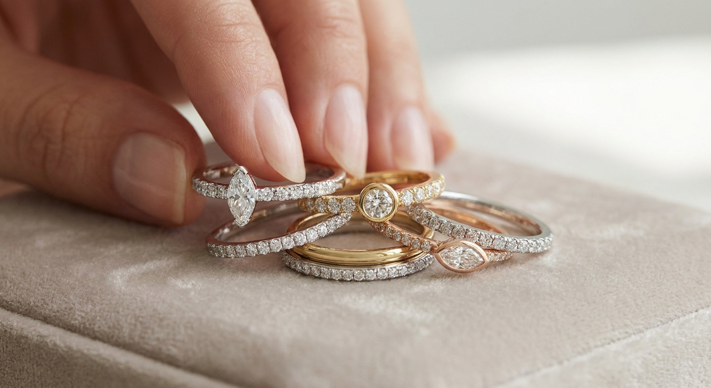Best stackable diamond rings for building a ring stack
