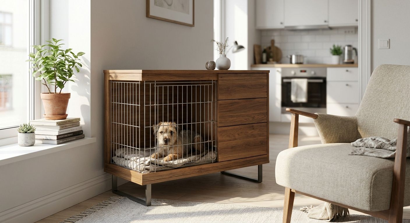 Best dog crate furniture for small apartments in 2026