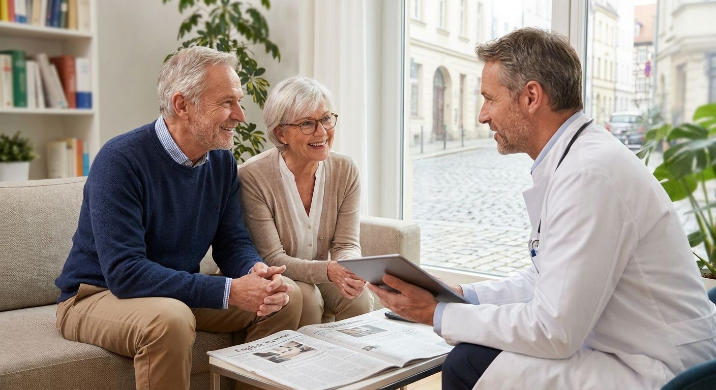 English-speaking doctor care for retirees living in the EU