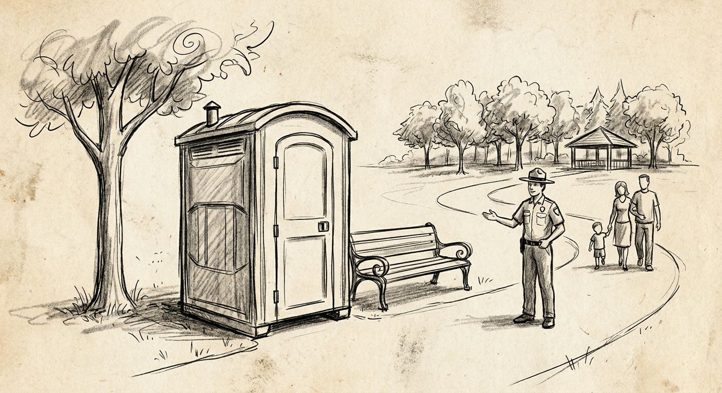 Portable toilet rental for parks and recreation departments