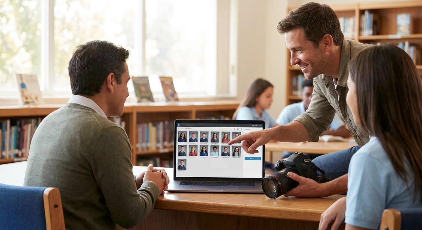 Photo selection software for school photographers