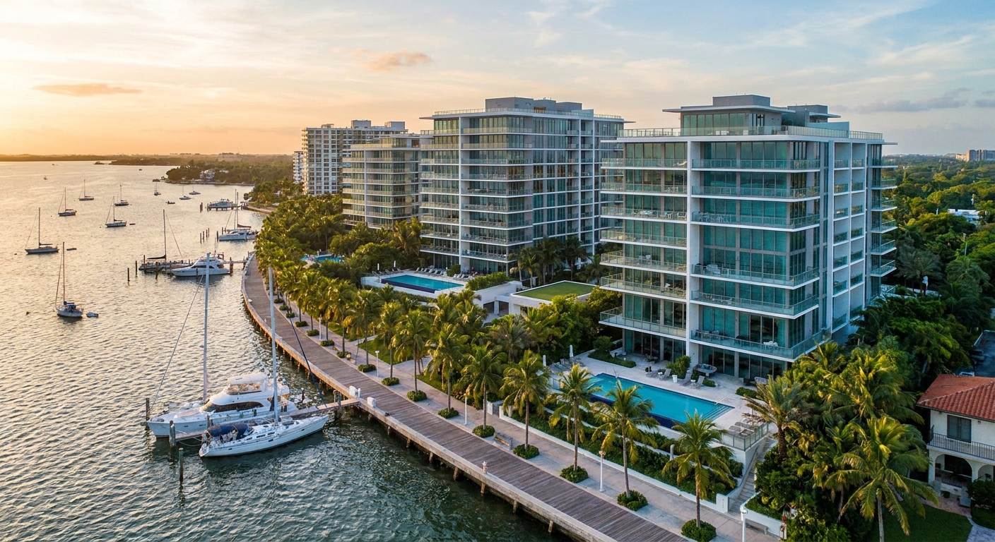 Best luxury waterfront condos in Coconut Grove