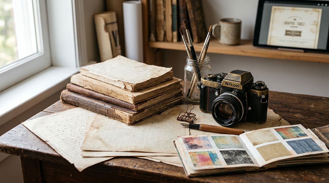 Best vintage textures for social media graphics in 2026
