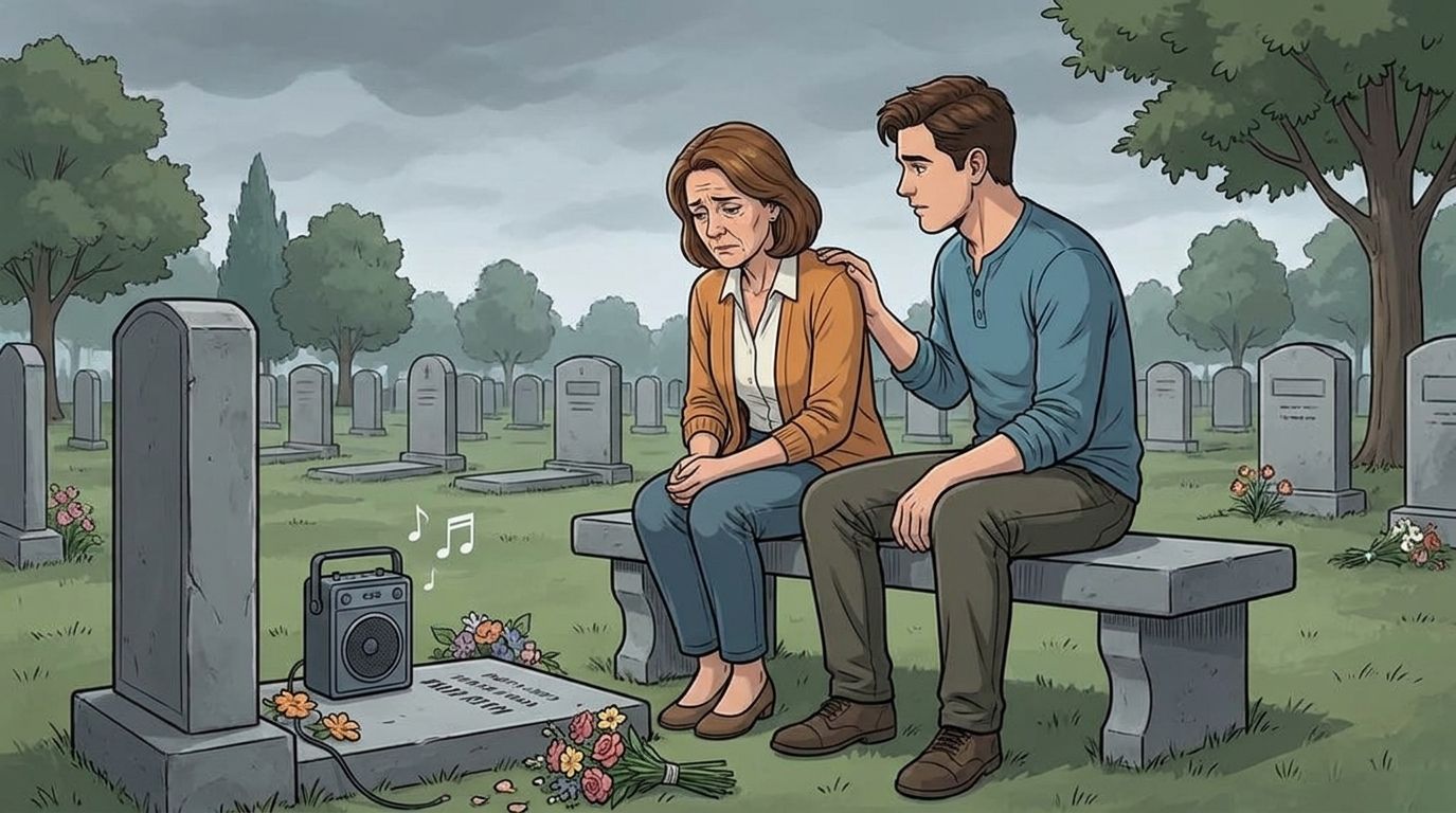 Custom memorial song for a graveside service