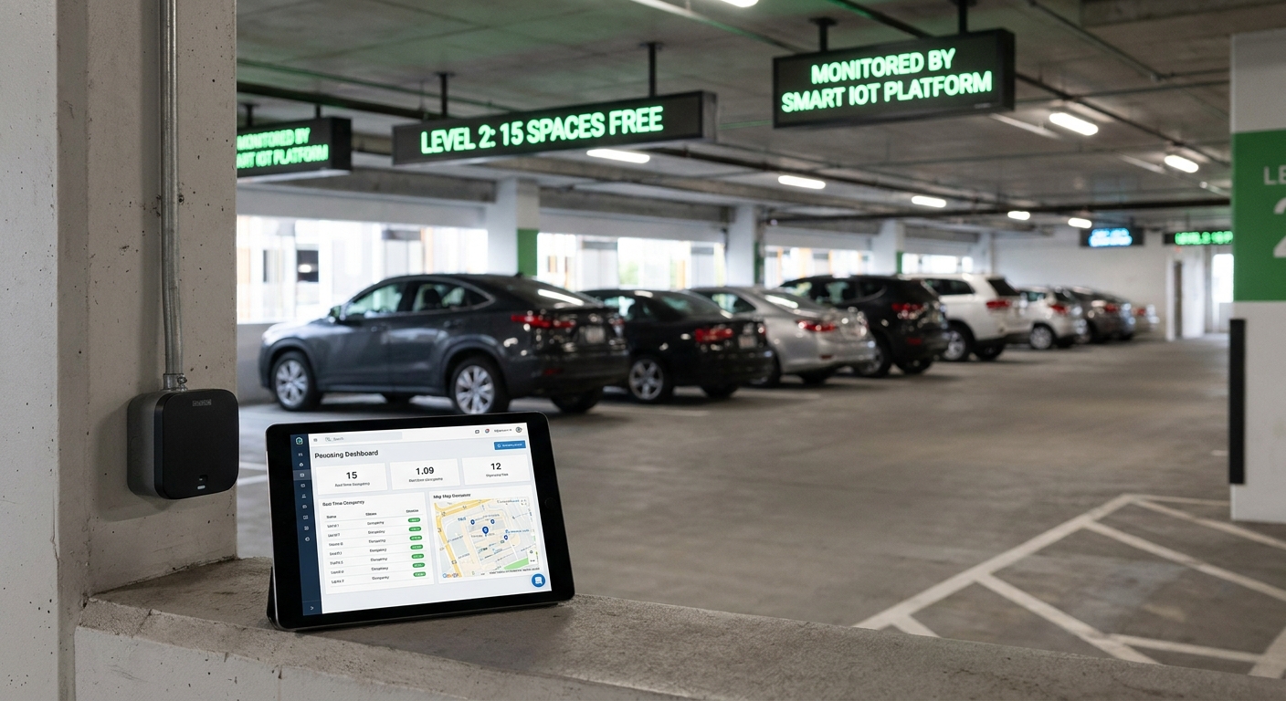 IoT platform for parking garage occupancy monitoring