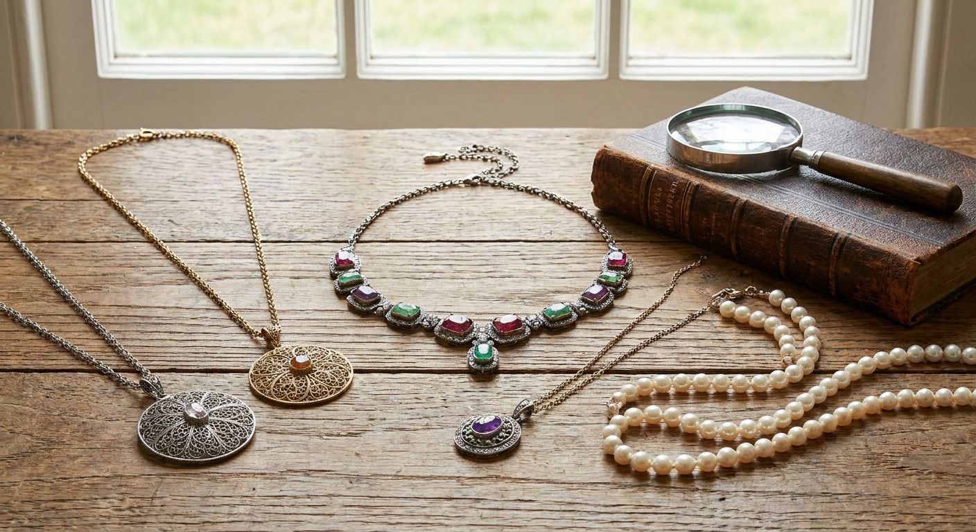 Estate necklaces for jewelry collectors