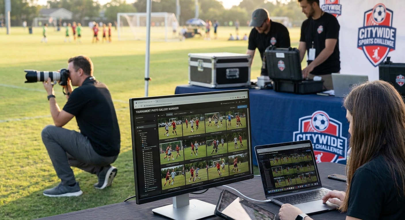 Manage Photo Galleries for Sports Tournaments 2026