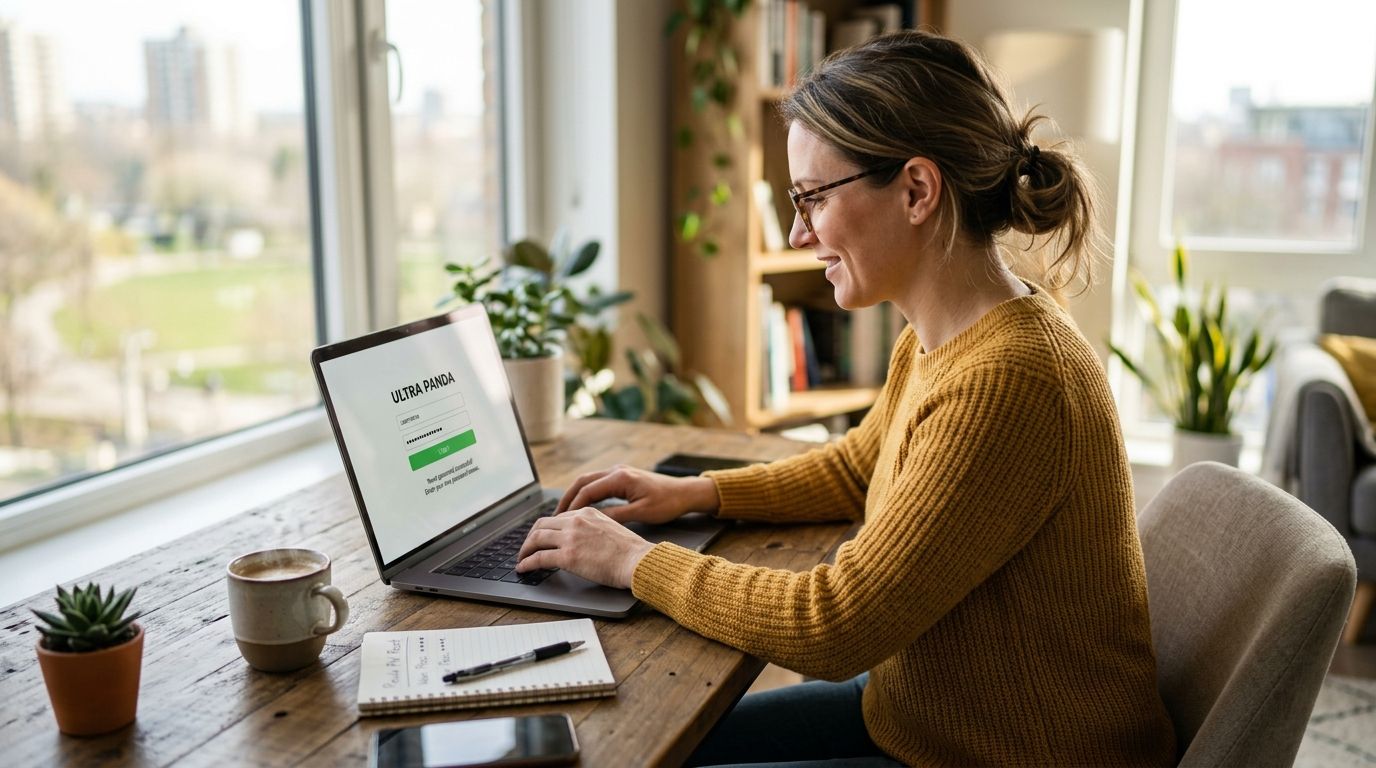 How to log into Ultra Panda after a password reset