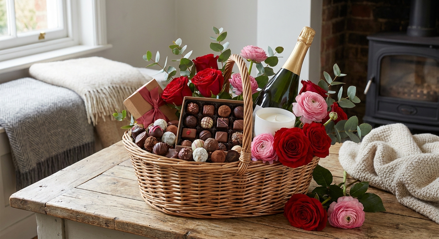 Best chocolate and flower hampers for Valentine's Day