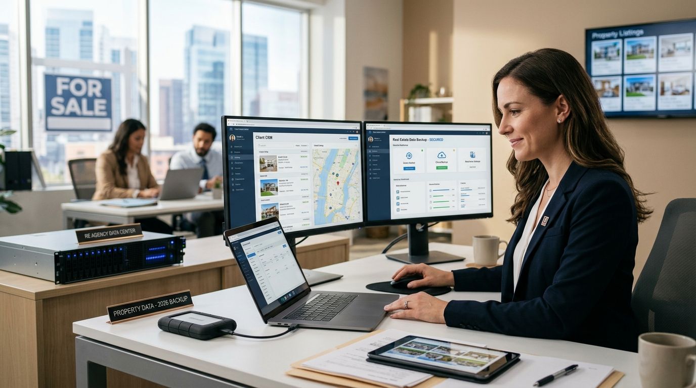Data backup for real estate agencies: complete 2026 guide