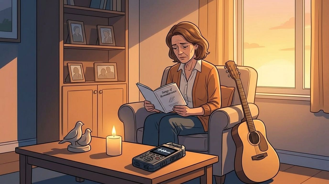 Custom memorial song in an acoustic ballad style
