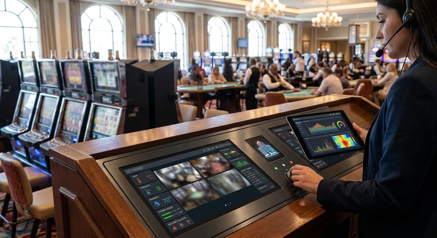 Facility monitoring system for casinos and gaming floors
