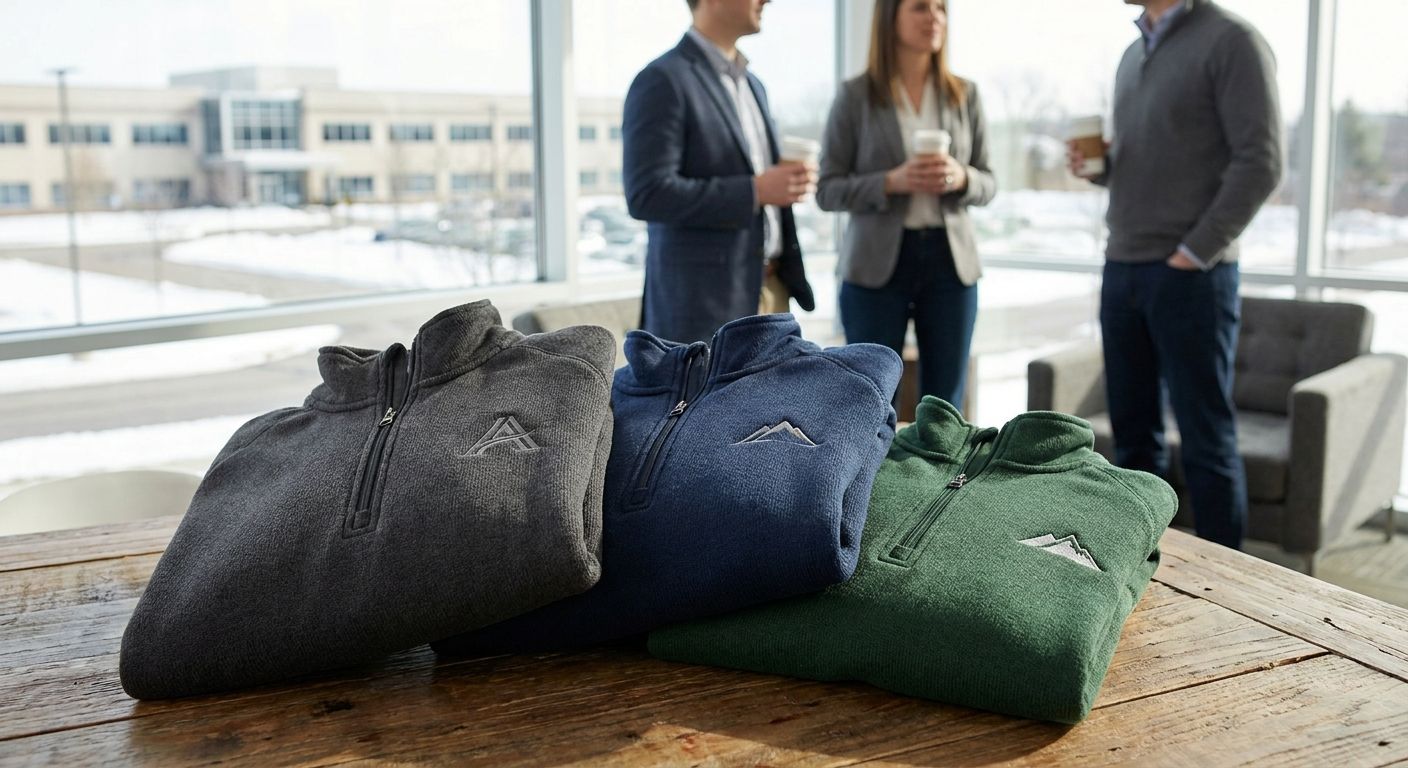 Best custom quarter-zip companies for corporate winter gifts 2026