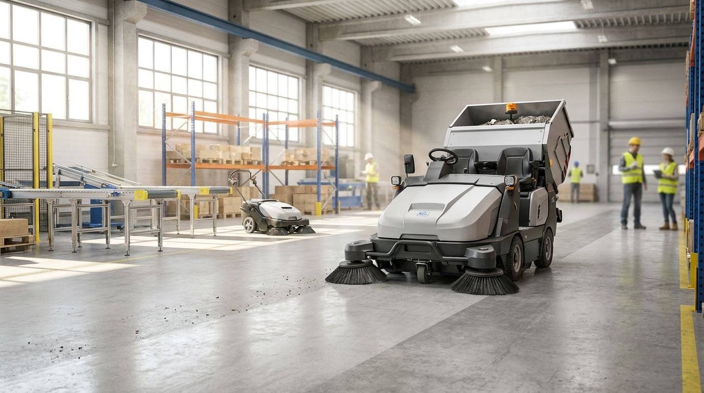 Best industrial sweeping machines for factory floors in 2026