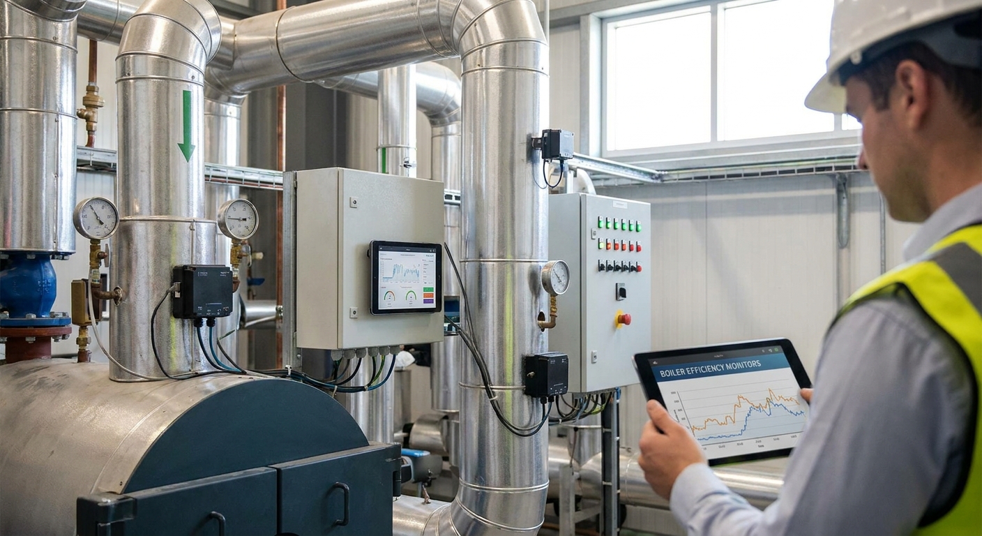 IoT boiler room monitoring for commercial buildings